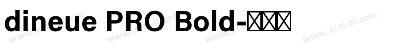 dineue PRO Bold字体转换